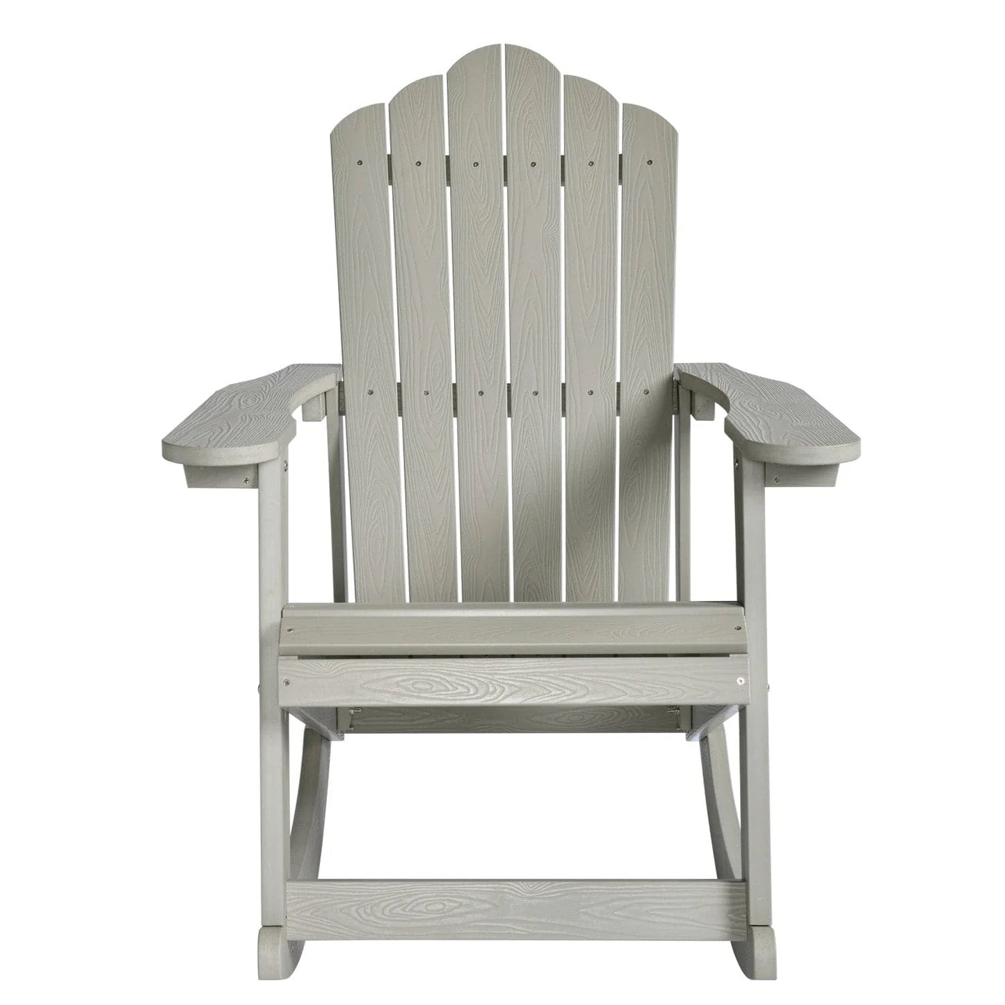 Ovios  Rocking Adirondack Chair 2-Piece Waterproof Plastic Frame
