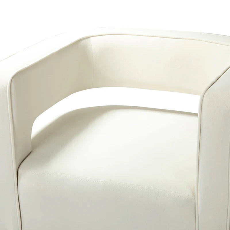 Agata Velvet Swivel Barrel Armchair