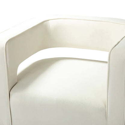 Agata Velvet Swivel Barrel Armchair