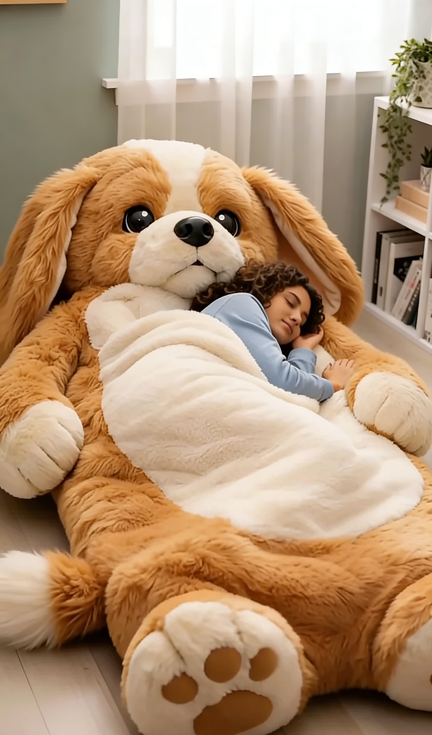 🔥Hot Sale 49% off🌟 Fluffy sleeping bag– Soft, Warm & Purrfectly Cozy😴💤