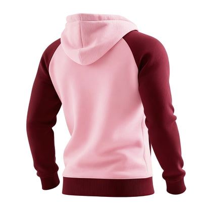 🔥𝗖𝗹𝗲𝗮𝗿𝗮𝗻𝗰𝗲 𝗦𝗮𝗹𝗲🌟Retro Western Style Women's Raglan Sleeve Contrast Color Stitching 1 Hooded Sweatshirt