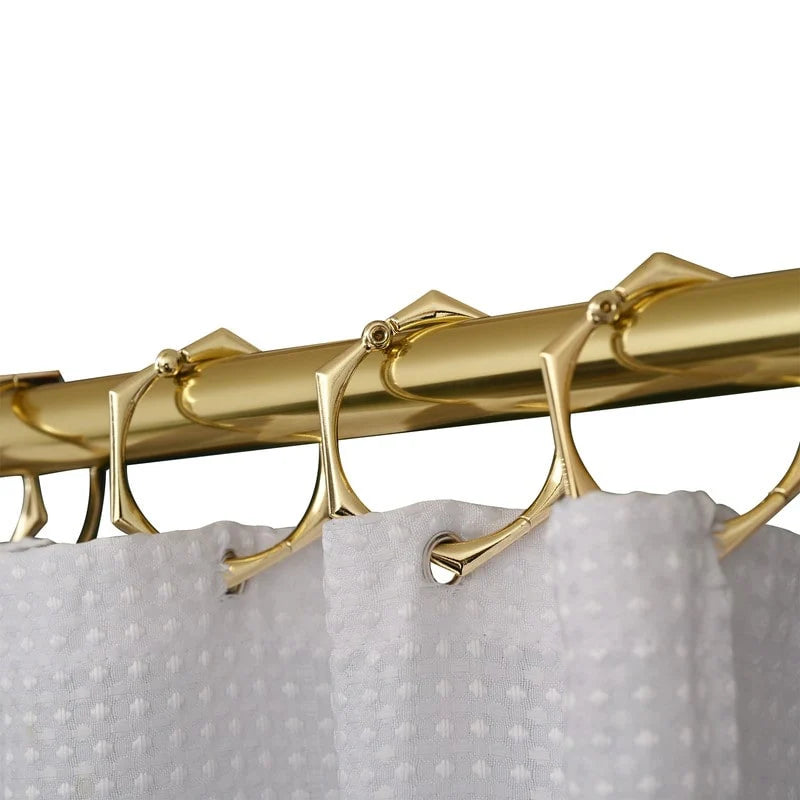 Utopia Alley Adjustable 72-Inch Shower Curtain Tension Rod - Rust-Proof Aluminum with Rubber End Cap, No Drill Installation