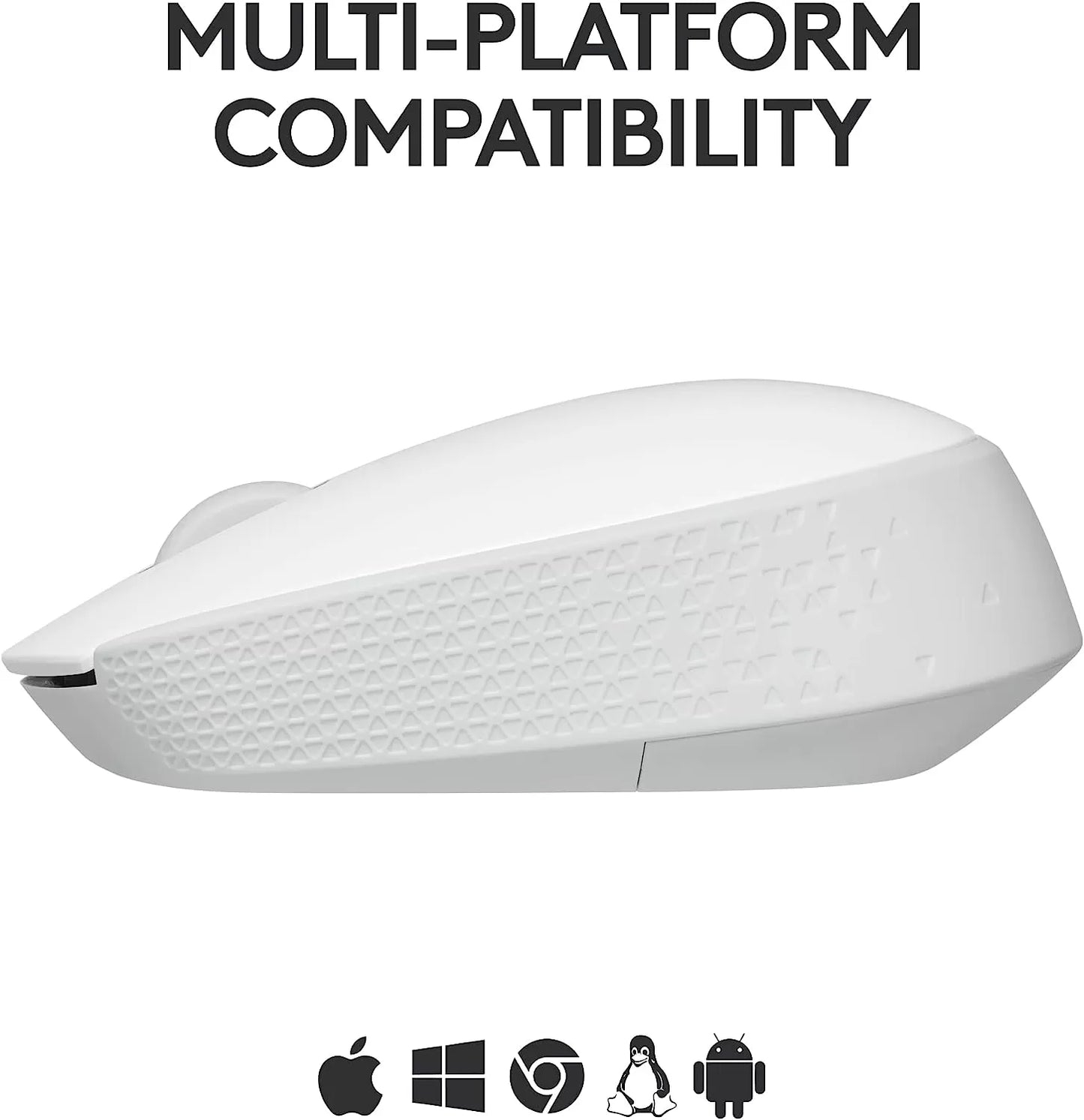 Logitech M170 Wireless Mouse for PC, Mac, Laptop, 2.4 GHz with USB Mini Receiver, Optical Tracking, 12-Months Battery Life, Ambidextrous - Blue Grey