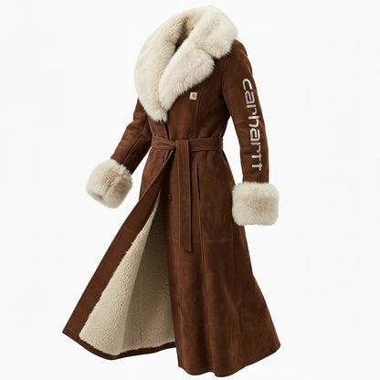 🔥𝗖𝗹𝗲𝗮𝗿𝗮𝗻𝗰𝗲 𝗦𝗮𝗹𝗲🌟Luxurious Long Faux Fur Coat With Reversible Design For Winter Elegance