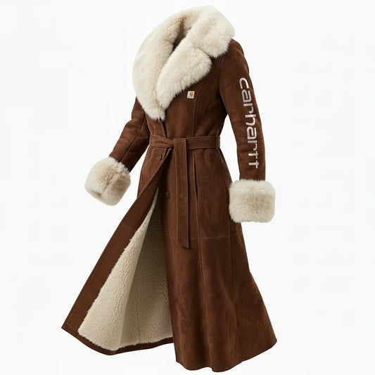 🔥𝗖𝗹𝗲𝗮𝗿𝗮𝗻𝗰𝗲 𝗦𝗮𝗹𝗲🌟Luxurious Long Faux Fur Coat With Reversible Design For Winter Elegance