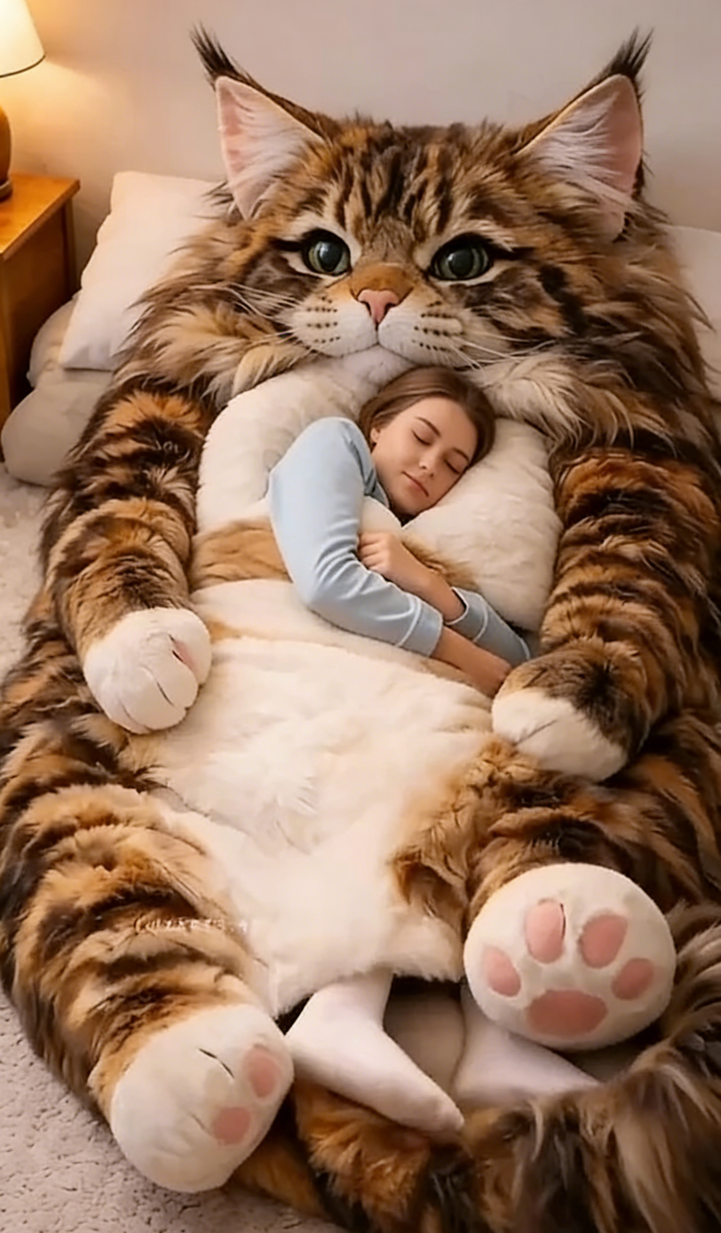 🔥Hot Sale 49% off🌟 Fluffy sleeping bag– Soft, Warm & Purrfectly Cozy😴💤