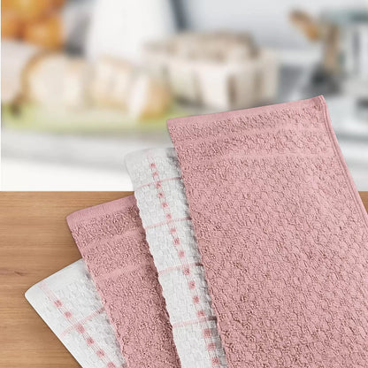 Kitchen Towels 12 Pack, 15 x 25 Inches, 100% Ring Spun Cotton Super Soft and Absorbent Linen Dish Towels, Tea Towels and Bar Towels Set (Black)