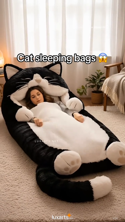 🔥Hot Sale 49% off🌟 Fluffy sleeping bag– Soft, Warm & Purrfectly Cozy😴💤