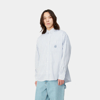 NMLinus Stripe Shirt | Bleach