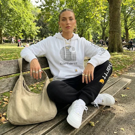 🔥𝗖𝗹𝗲𝗮𝗿𝗮𝗻𝗰𝗲 𝗦𝗮𝗹𝗲🌟Women's Loose-fitting Hooded Sweatshirt + Trousers Set