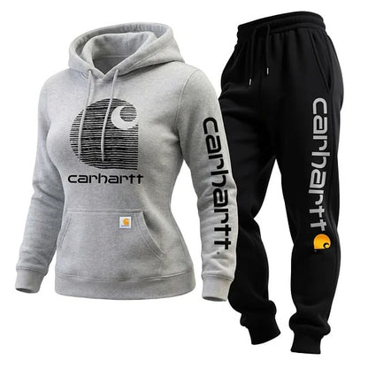 🔥𝗖𝗹𝗲𝗮𝗿𝗮𝗻𝗰𝗲 𝗦𝗮𝗹𝗲🌟Women's Loose-fitting Hooded Sweatshirt + Trousers Set