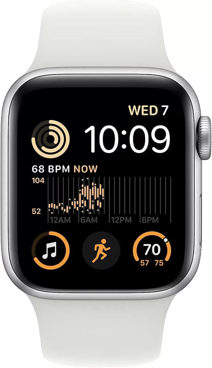 Watch SE (2nd Gen) [GPS 40mm] Smart Watch w/Starlight Aluminum Case & Starlight Sport Band - S/M. Fitness & Sleep Tracker, Crash Detection, Heart Rate Monitor, Retina Display, Water Resistant