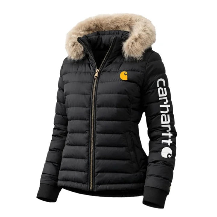 🔥𝗖𝗹𝗲𝗮𝗿𝗮𝗻𝗰𝗲 𝗦𝗮𝗹𝗲🌟Women's Hooded Wool-Lined Down White Jacket