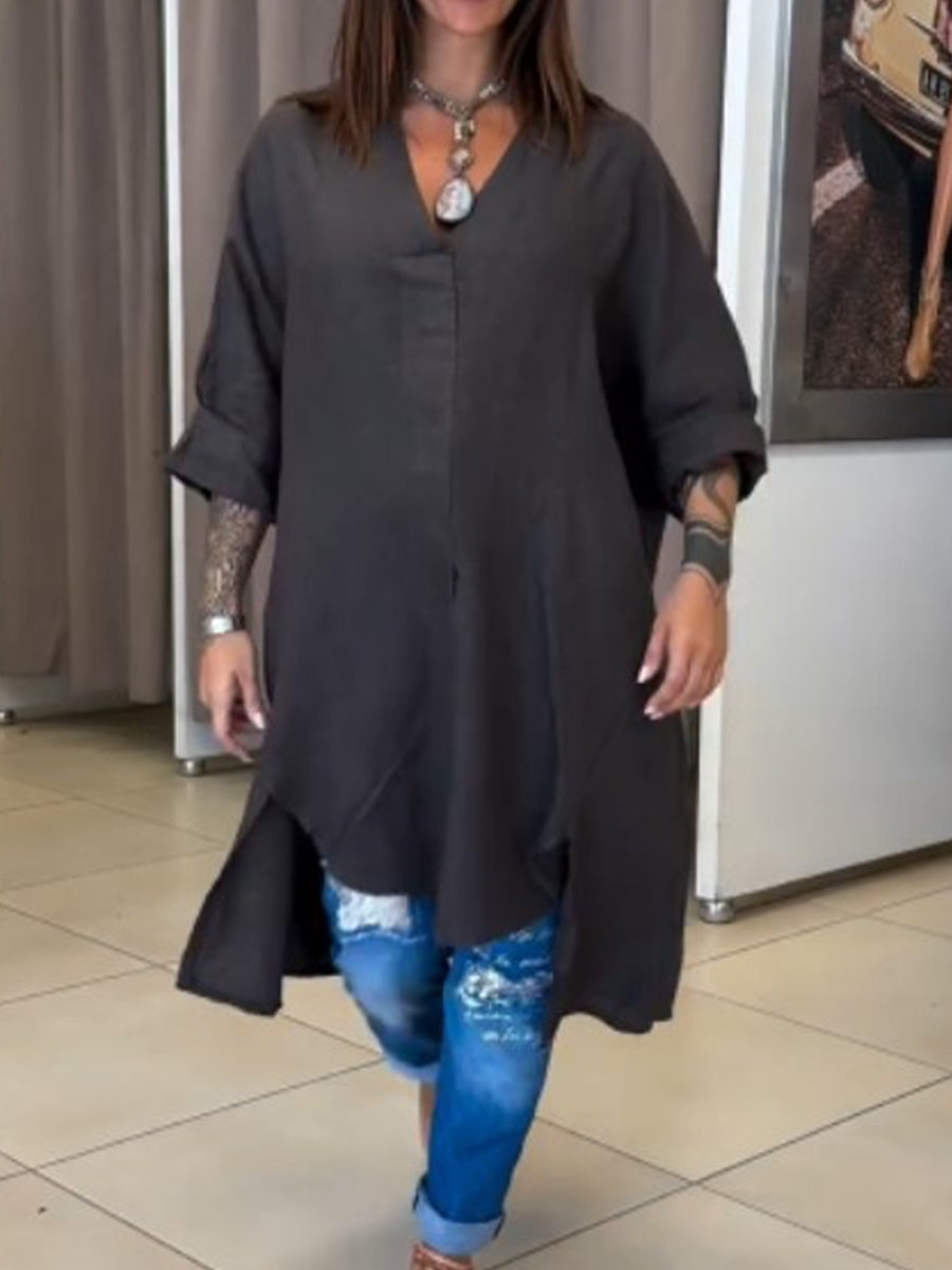 🔥Summer Arrivals🌟Women's Casual Linen And Cotton Shirt
