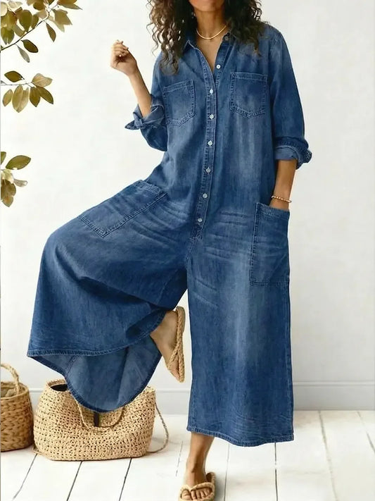🔥Summer Arrivals🌟Women's Cozy And Casual Cotton Jumpsuit