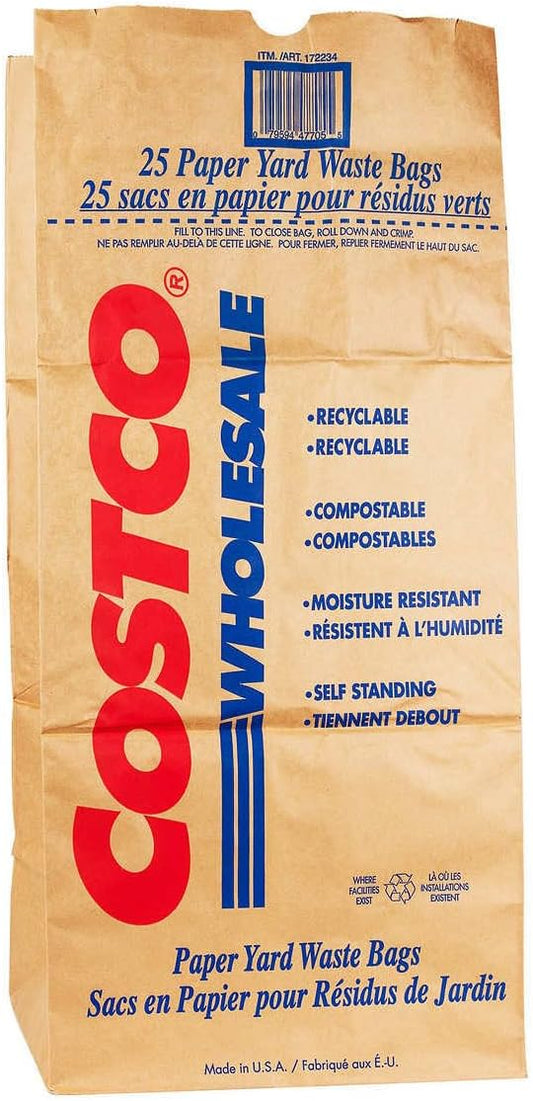 Costco Lawn and Leaf Bag 2 Ply 30 Gal 25 Ct