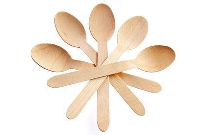 Perfect Stix 6.25" Wooden Cutlery Spoons- Pack of 250ct