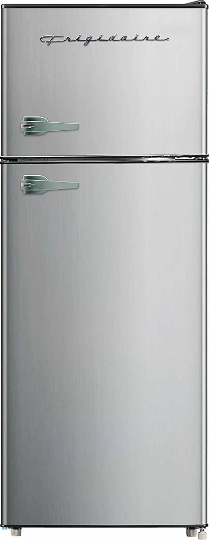 Frigidaire EFR451 2 Door Refrigerator/Freezer, 4.6 cu ft, Platinum Series, Stainless Steel, Double