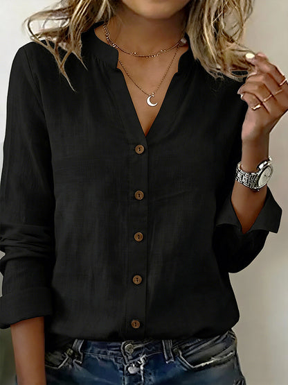 🔥Summer Arrivals🌟Casual Linen And Cotton Long-sleeved Shirt
