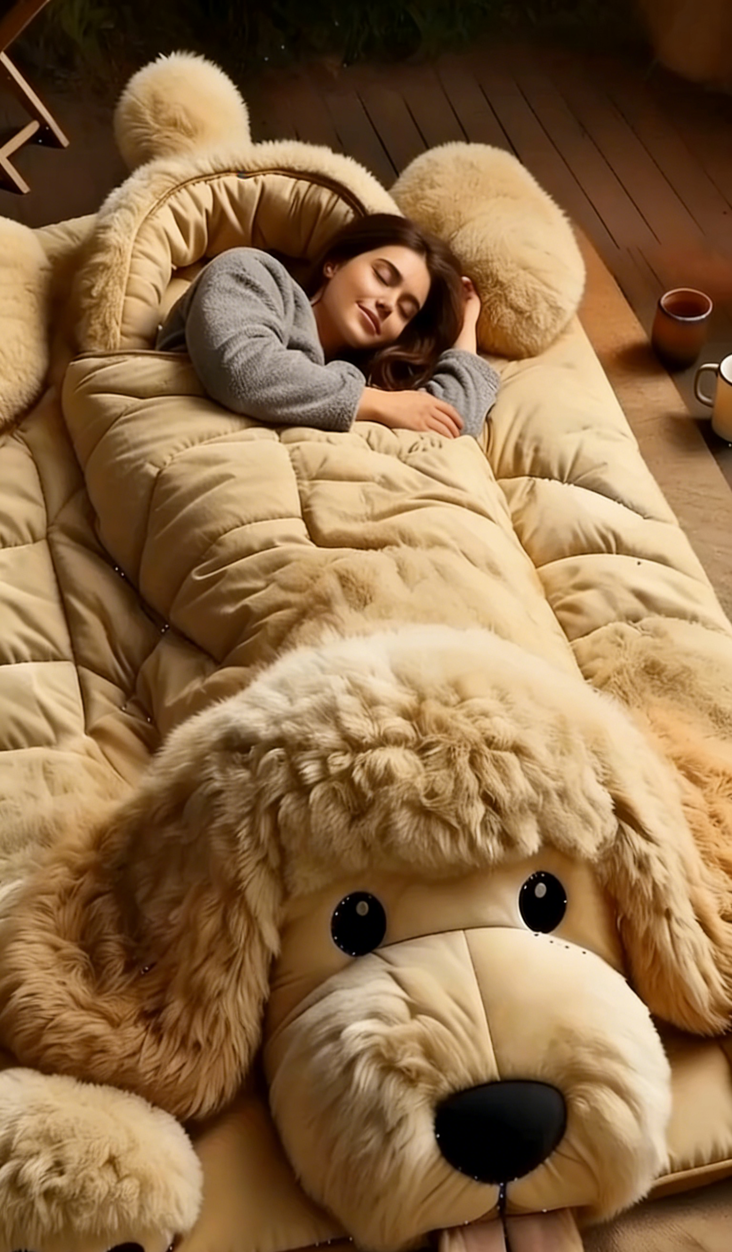 🔥HOT DEAL: 49% OFF!🔥 Wrap Yourself in Warmth with Our Dreamy Fluffy Sleeping Bag! ❄️➡️🌞