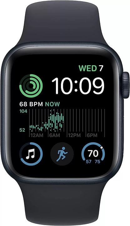 Watch SE (2nd Gen) [GPS 40mm] Smart Watch w/Starlight Aluminum Case & Starlight Sport Band - S/M. Fitness & Sleep Tracker, Crash Detection, Heart Rate Monitor, Retina Display, Water Resistant