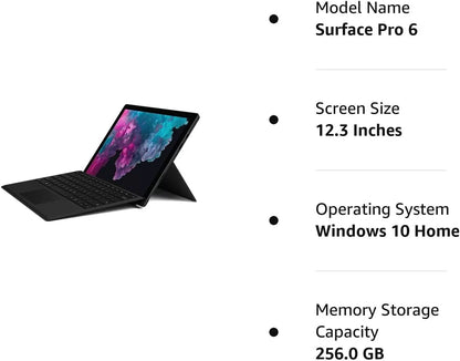 Surface Pro 6 (Intel Core i5, 8GB RAM, 256GB) - Newest Version (Renewed)