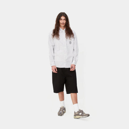 NMLinus Stripe Shirt | Black