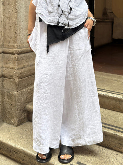 🔥Summer Arrivals🌟Women's Cotton And Linen Casual Wide Leg Pants