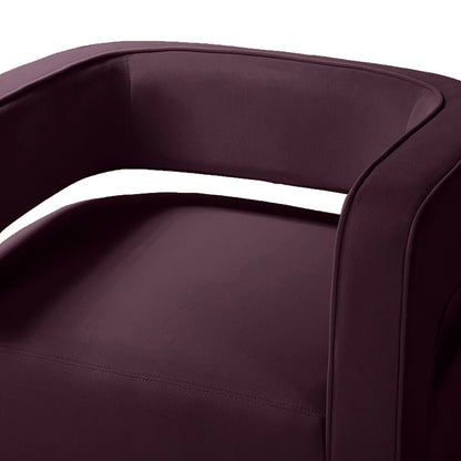 Agata Velvet Swivel Barrel Armchair