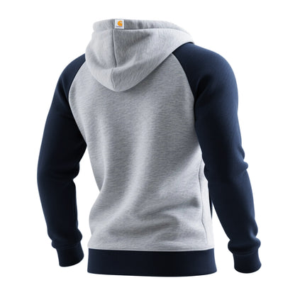 🔥𝗖𝗹𝗲𝗮𝗿𝗮𝗻𝗰𝗲 𝗦𝗮𝗹𝗲🌟Retro Western Style Women's Raglan Sleeve Contrast Color Stitching 1 Hooded Sweatshirt