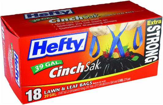 Hefty Strong Lawn & Leaf Trash Bags, 39 Gallon, 38 Count