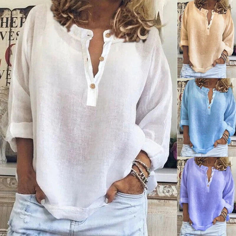 🔥Summer Arrivals🌟[S-2XL]🌿Women's Casual Breathable Long Sleeve Shirt