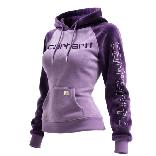 🔥𝗖𝗹𝗲𝗮𝗿𝗮𝗻𝗰𝗲 𝗦𝗮𝗹𝗲🌟Women's Suede Contrast Hooded Sweatshirt