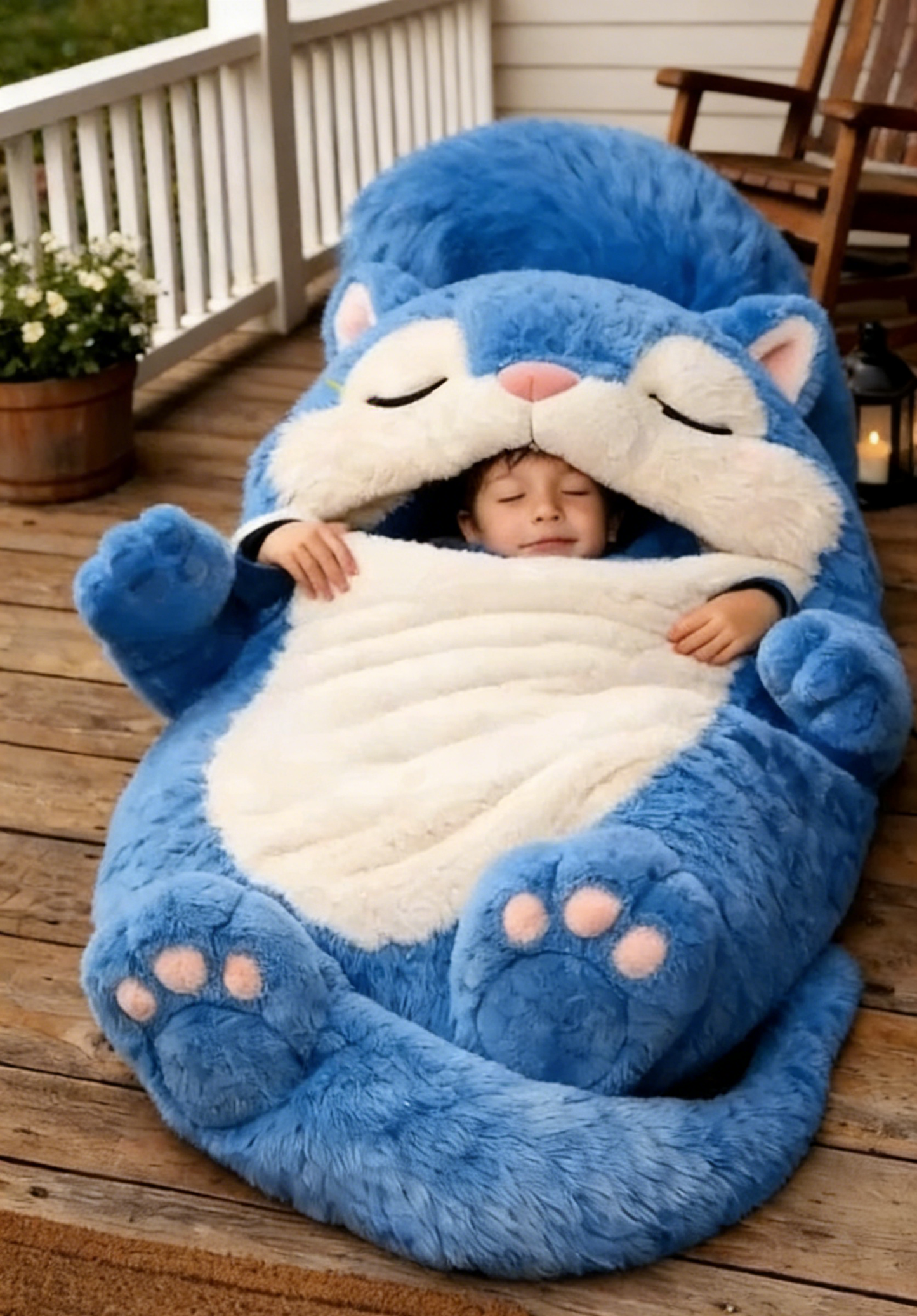 🔥Hot Sale 49% off🌟 Fluffy sleeping bag– Soft, Warm & Purrfectly Cozy😴💤