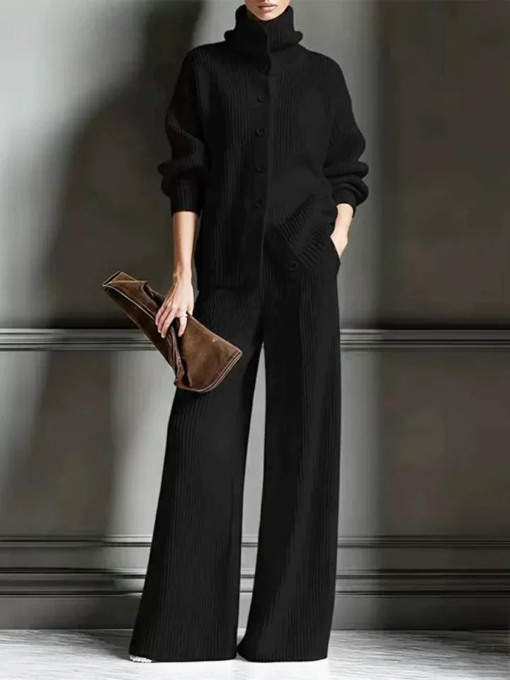 🔥Summer Arrivals🌟Women's Cozy Cardigan Sweater and Pants Two-Piece Set