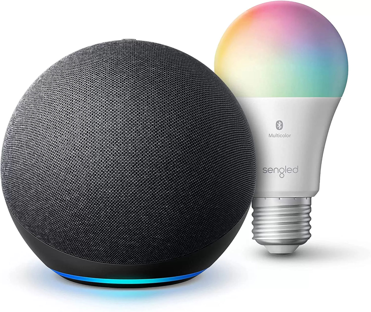 Echo (4th Gen) | With premium sound, smart home hub, and Alexa | Glacier White