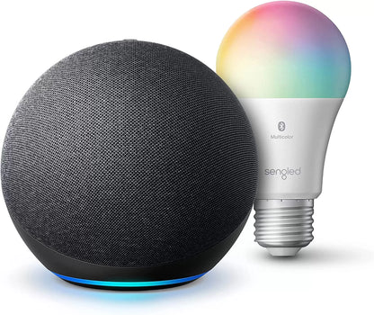 Echo (4th Gen) | With premium sound, smart home hub, and Alexa | Glacier White