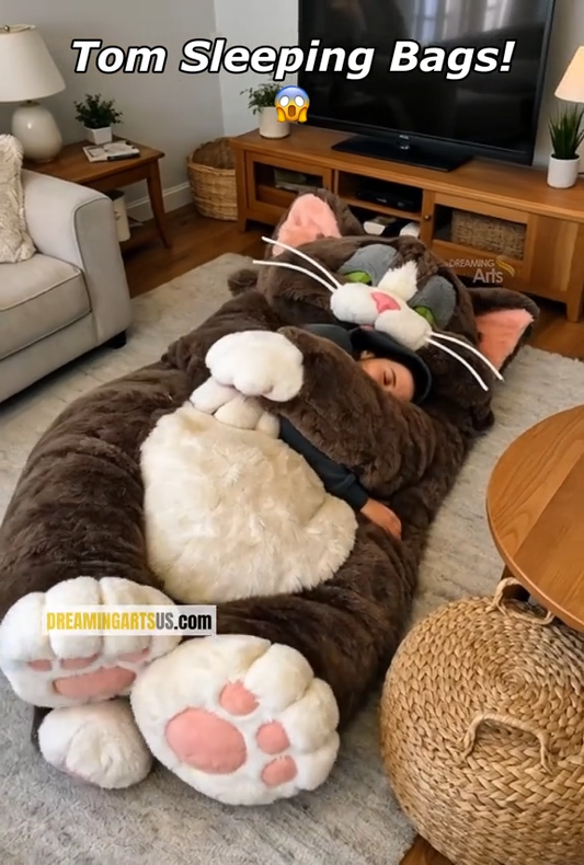 🔥Hot Sale 49% off🌟 Fluffy sleeping bag– Soft, Warm & Purrfectly Cozy😴💤