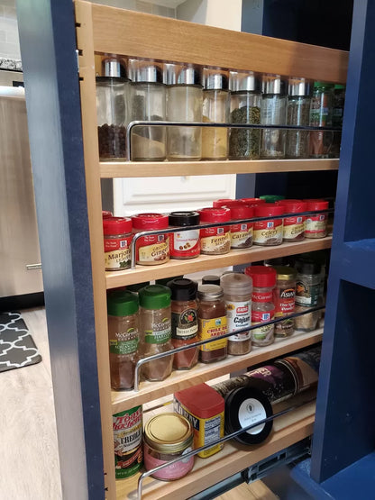 Kitchen Island, Butcher Block Kitchen Island w/Option for Seating, Food Prep, Spice Rack "Berdel"🔥Free Shipping🔥