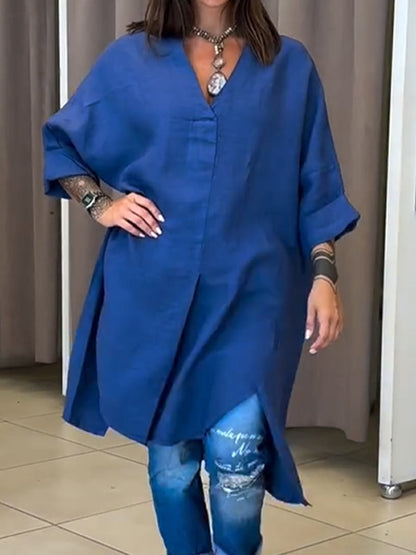 🔥Summer Arrivals🌟Women's Casual Linen And Cotton Shirt