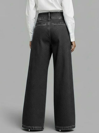 🔥Summer Arrivals🌟Women's High-waisted Casual Loose-fitting Wide-leg Jeans