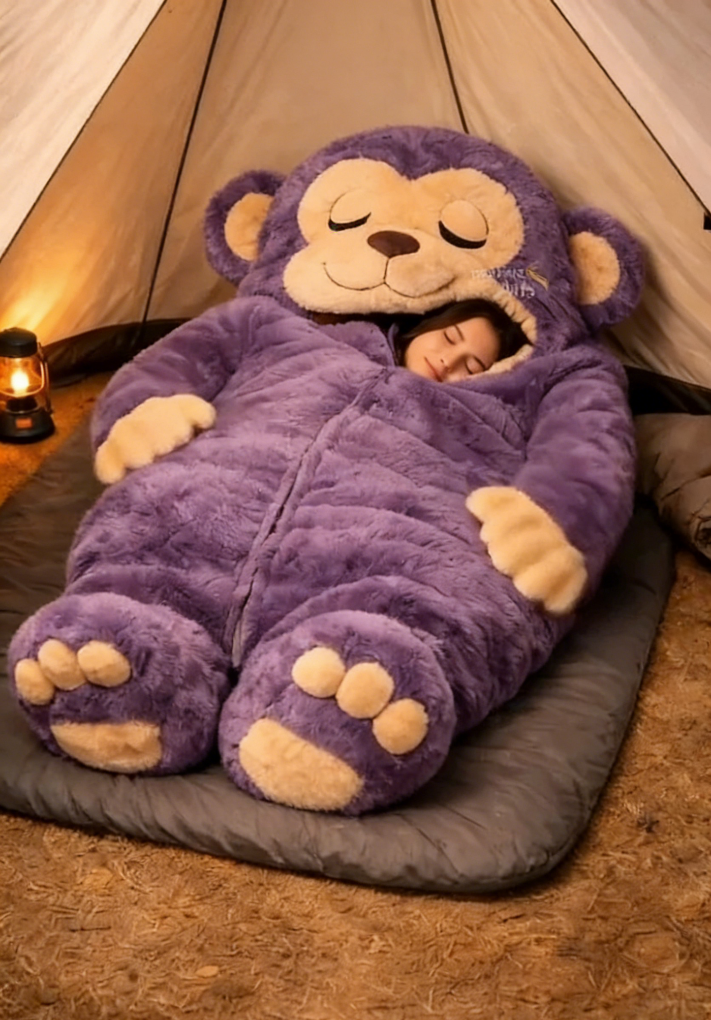 🔥Hot Sale 49% off🌟 Fluffy sleeping bag– Soft, Warm & Purrfectly Cozy😴💤