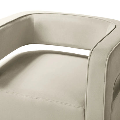 Agata Velvet Swivel Barrel Armchair