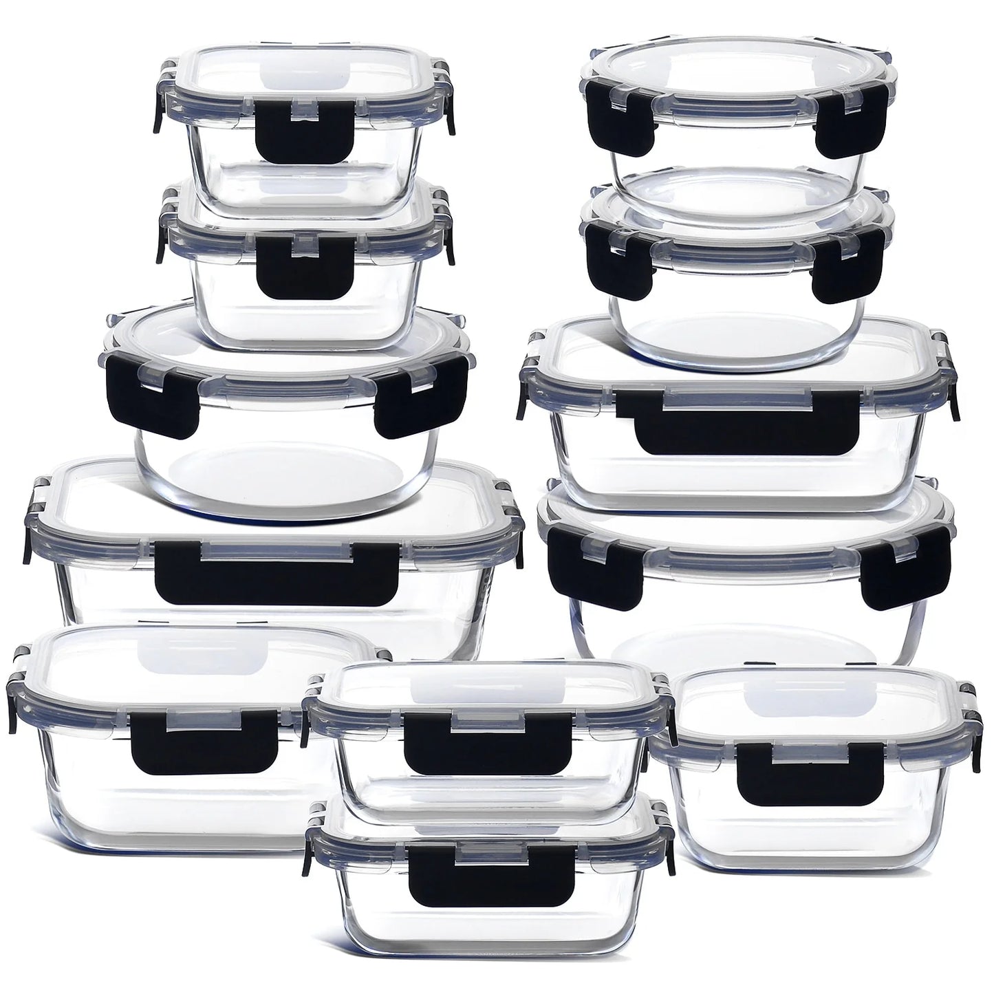 Eatex Glass Food Storage Containers with Lids