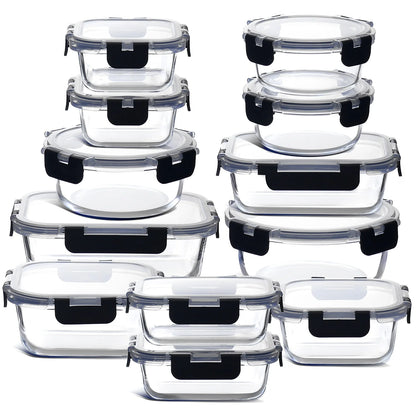 Eatex Glass Food Storage Containers with Lids