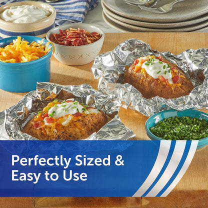 Reynolds Wrap Pre-Cut Pop-Up Aluminum Foil Sheets, 14 x 10.25 Inches, 50 Sheets (Pack of 5), 250 Total