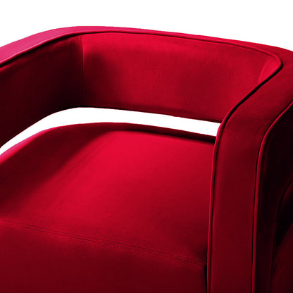 Agata Velvet Swivel Barrel Armchair