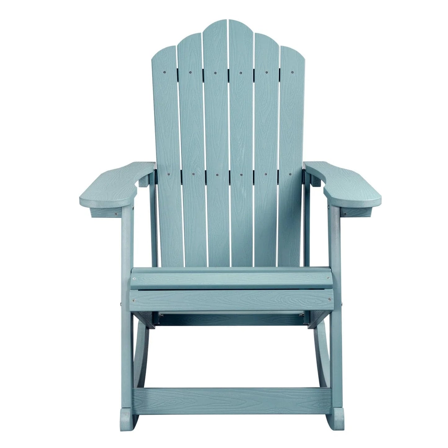 Ovios  Rocking Adirondack Chair 2-Piece Waterproof Plastic Frame