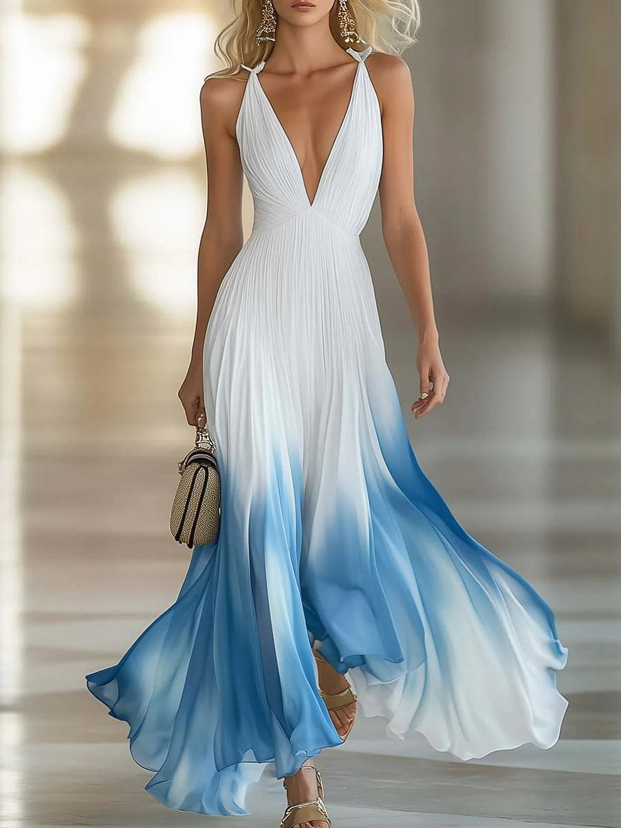 🔥Summer Arrivals🌟Women's V-neck Sleeveless Casual Loose Chiffon Camisole Dress