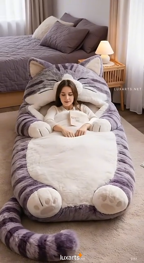 🔥Hot Sale 49% off🌟 Fluffy sleeping bag– Soft, Warm & Purrfectly Cozy😴💤